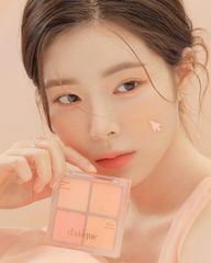 Má Hồng Dasique Blending Mood Cheek 11.2g 4 Ô #03 Peach Blending