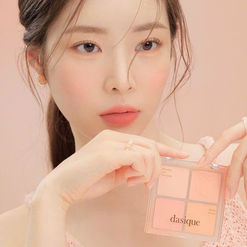 Má Hồng Dasique Blending Mood Cheek 11.2g 4 Ô #03 Peach Blending