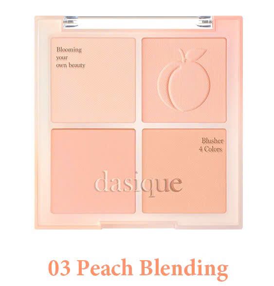 Má Hồng Dasique Blending Mood Cheek 11.2g 4 Ô #03 Peach Blending