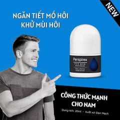 Lăn Khử Mùi Perspirex Roll-on 20ml, Giảm Hôi Nách Hiệu Quả, Giảm Đến 90% Lượng Mồ Hôi