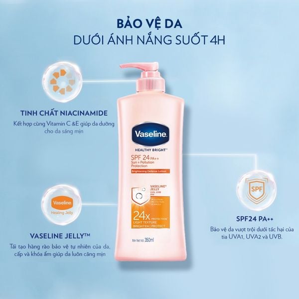 Sữa Dưỡng Thể Vaseline 200ml-350ml