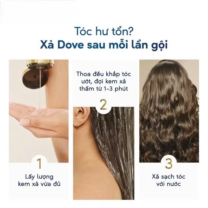 Kem Xả Dove 320g-610g Phục Hồi Hư Tổn
