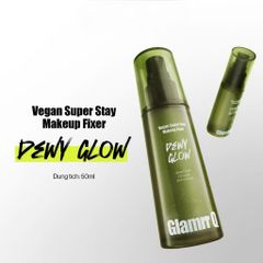 Xịt Khóa Nền Glamrr Q Vegan Super Stay Makeup Fixer 50ml