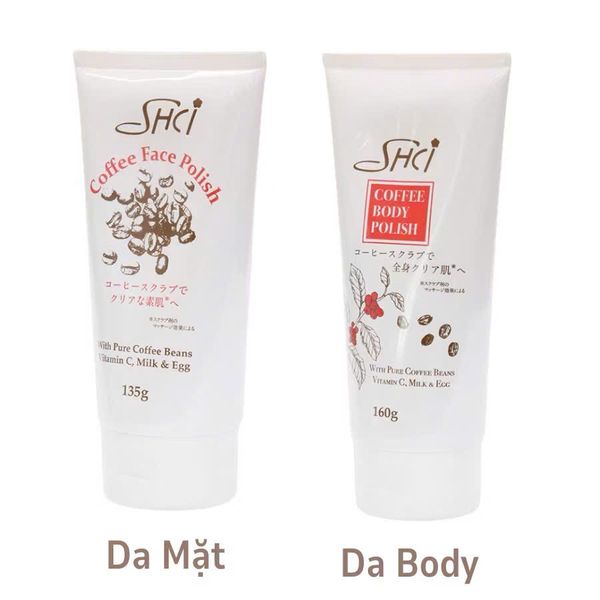 Tẩy Tế Bào Chết Body Café Shci 160g-Tẩy Tế Bào Chết Mặt Café Shci 135g