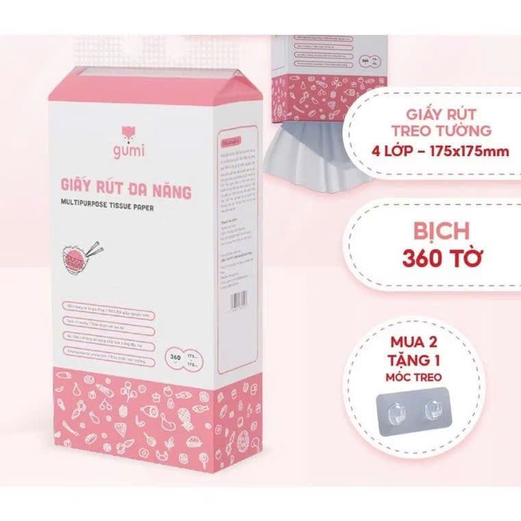 Khăn Giấy Treo Tường Gumi 360 Tờ