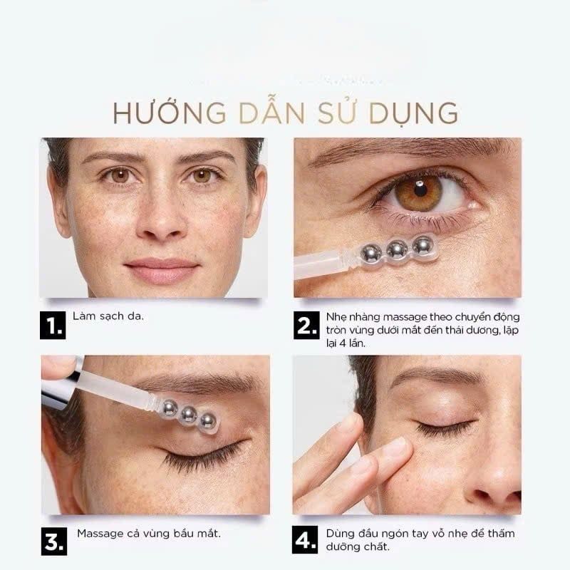 Serum Mắt L'oreal 20ml Glycolic-bright Dark Circle Eye Serum, dưỡng sáng, mờ thâm vùng mắt hiệu quả