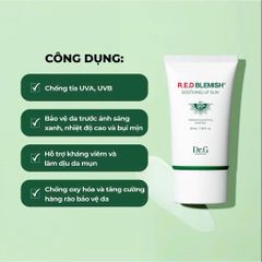 Kem Chống Nắng Dr.g 50ml R.e.d Blemish Soothing Up Sun Spf50+ Pa++++