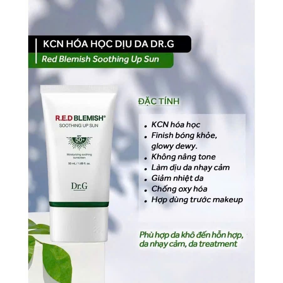 Kem Chống Nắng Dr.g 50ml R.e.d Blemish Soothing Up Sun Spf50+ Pa++++