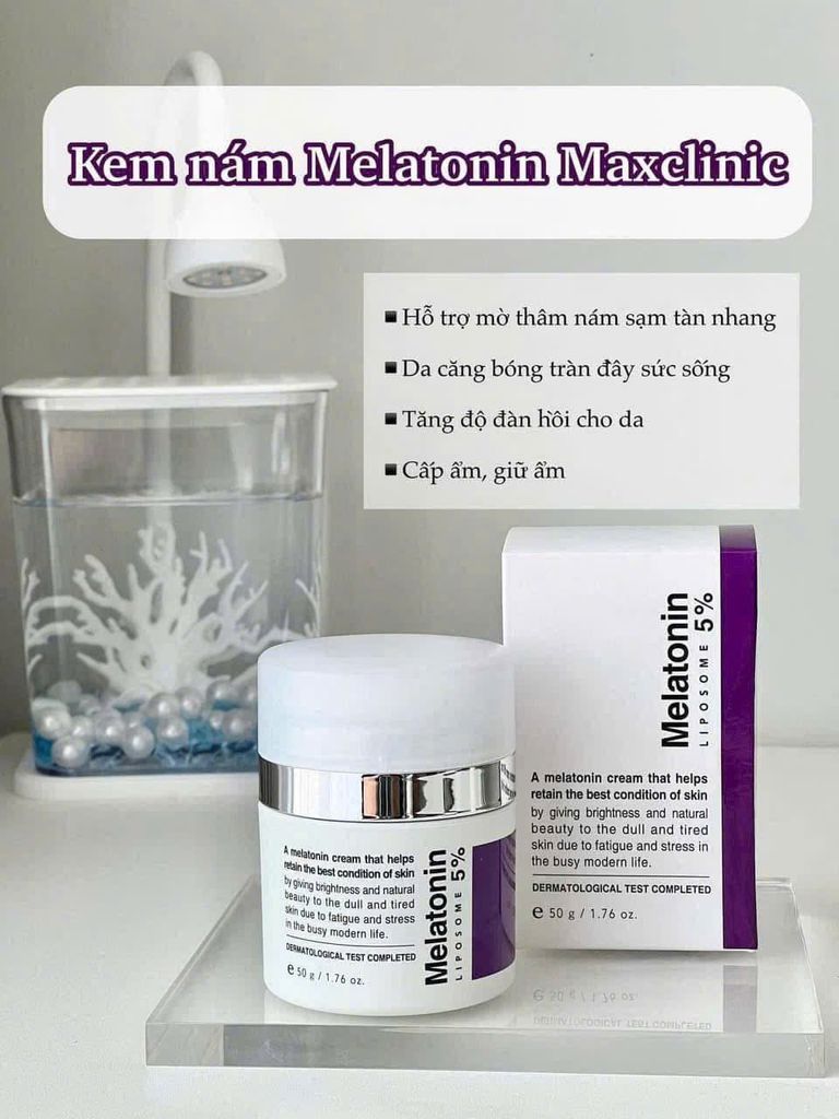 Kem Dưỡng Melatonin Liposome 5% Maxclinic Time Return Meltonin Cream 50g