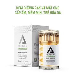 Kem Dưỡng Authentic 24k Và Mật Ong 80ml, Cấp Ẩm, Mềm Mịn, Trẻ Hóa Da