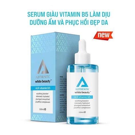 Serum Authentic 100ml Vitamin B5, Làm Dịu, Dưỡng Ẩm Và Phục Hồi Đẹp Da