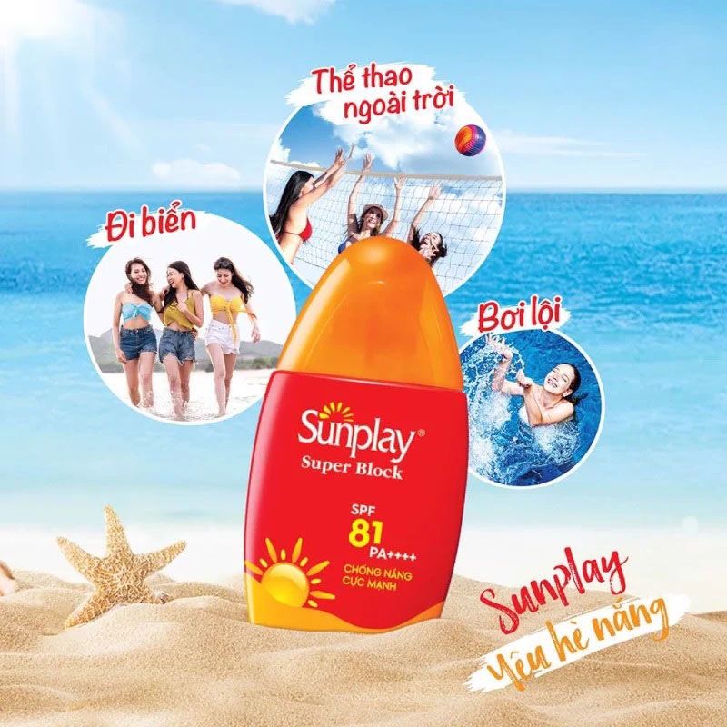 Kem chống nắng Sunplay Super Block SPF 81 PA++++ 70g