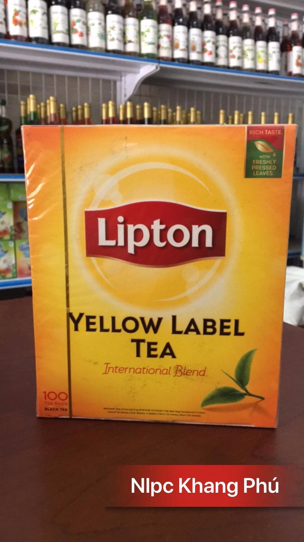 Trà Lipton 100 gói (Nhãn Vàng)