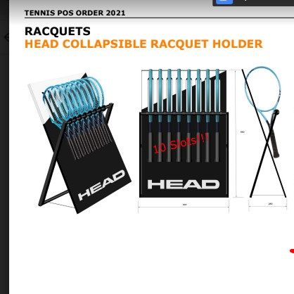 Giá để vợt- Collapsible Racketholder