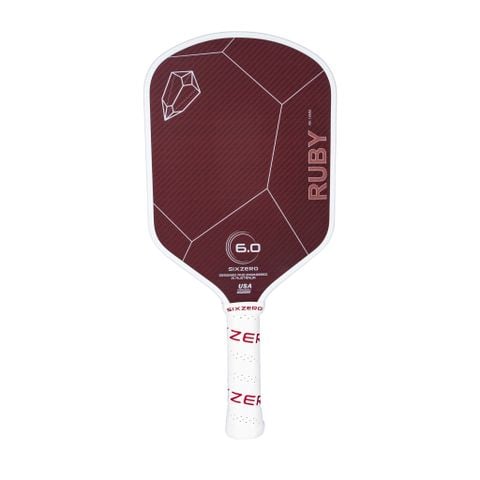 VỢT PICKLEBALL SIX ZERO RUBY WHITE AND RED