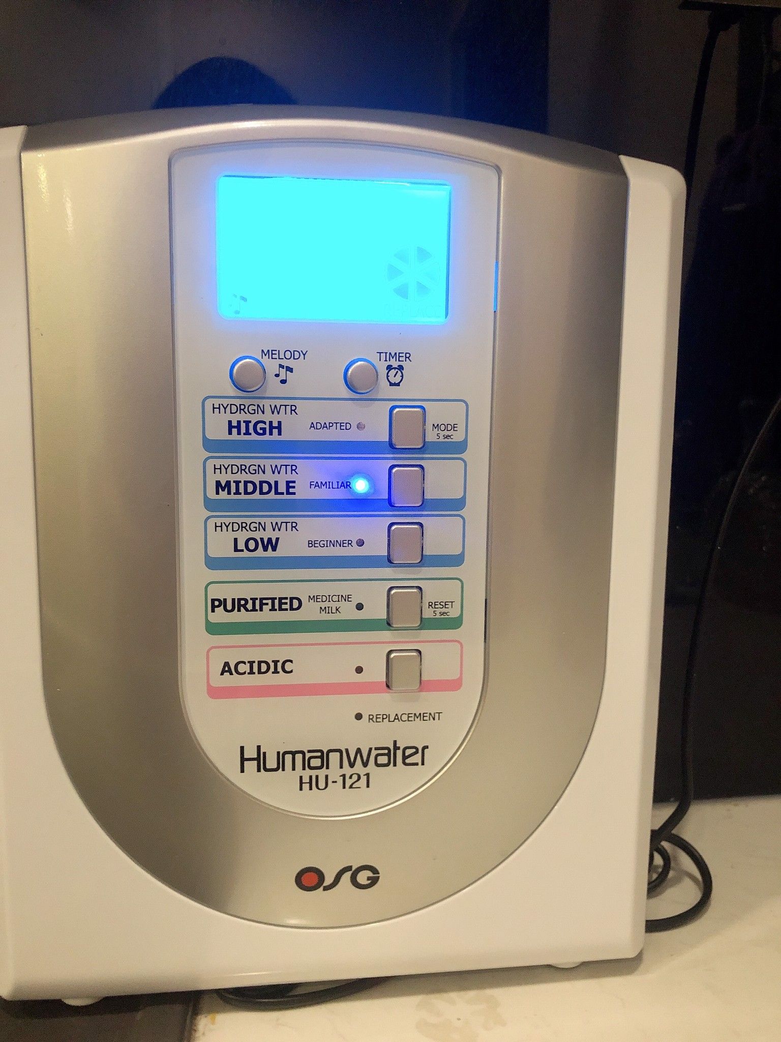 Máy lọc nước OSG Human Water HU-121 - Máy lọc nước điện giải ion