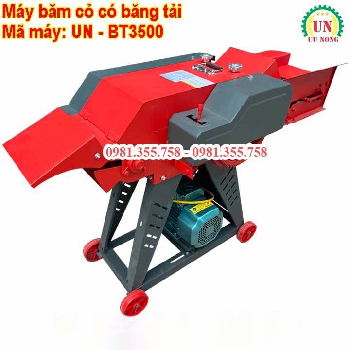 Máy băm rơm cỏ đa năng – Có băng tải sắt UN BT 3500