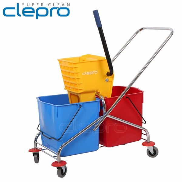 Xe đẩy vắt cây lau nhà 2 ngăn CLEPRO CB43