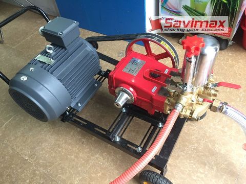Máy rửa xe dây đai áp lực cao 5HP