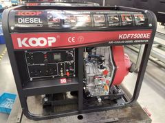Máy phát điện Koop KDF7500XE chạy dầu công suất 5.5kva có bánh xe