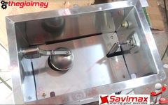 Máy đun nước nóng 2 vòi Okasu 60l dành cho nhà hàng - khách sạn - quán ăn