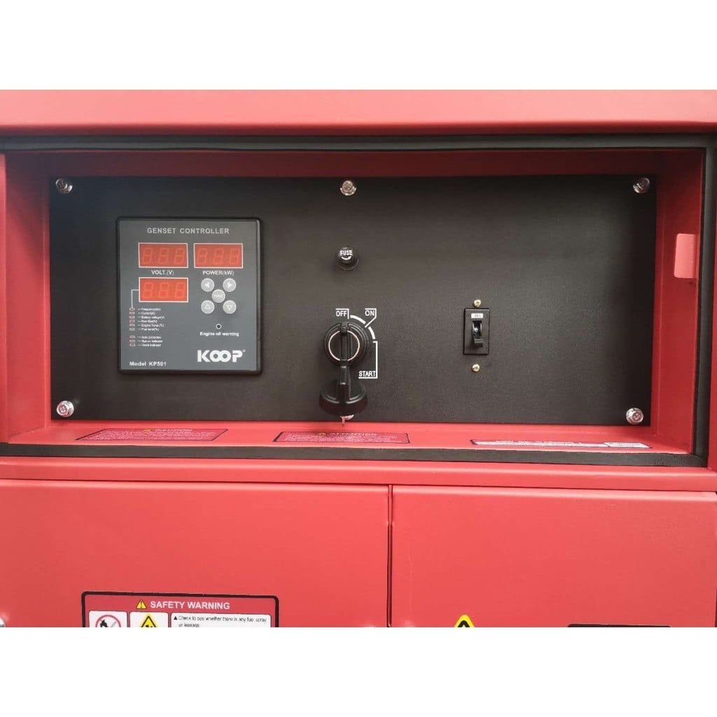 Máy phát điện Koop KDF16000Q-3 chạy dầu công suất 12kva có vỏ chống ồn