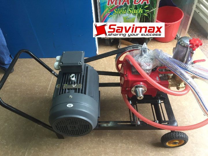 Máy rửa xe dây đai áp lực cao 5HP