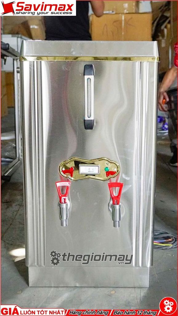 Máy đun nước nóng 2 vòi Okasu 60l dành cho nhà hàng - khách sạn - quán ăn