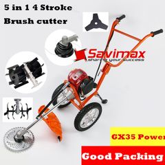 Máy cắt cỏ đẩy tay đa năng Okasu GX35 chức năng: cắt cỏ
