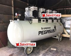 MÁY NÉN KHÍ KHÔNG DẦU GIẢM THANH PEGASUS 6HP, 330L, 220V