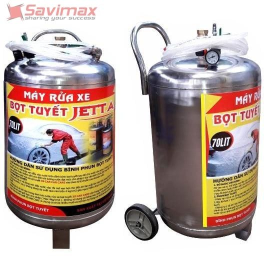 BÌNH BỌT TUYẾT RỬA XE 70 LÍT INOX-JETTA