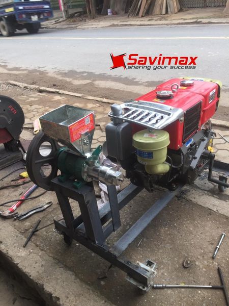 Máy nổ bỏng gạo 15hp máy nổ chạy dầu BG15HP