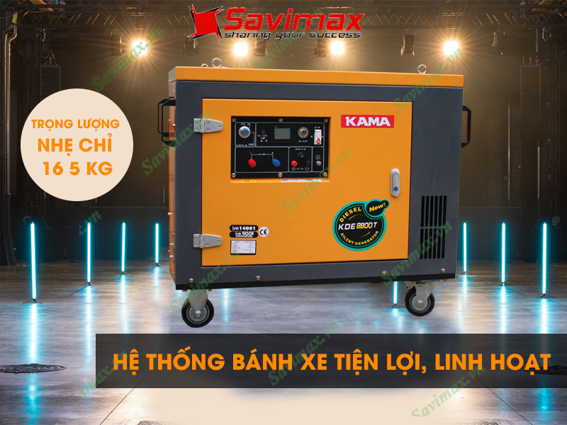 Máy phát điện chạy dầu Kama KDE 8800T