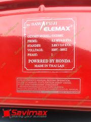 Máy phát điện Honda Elemax SH5200E chạy xăng, đề điện