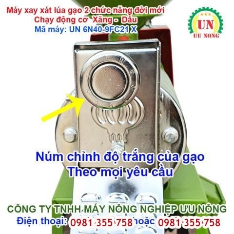 Máy xát gạo động cơ Xăng -Dầu UN 6N40-9FC21 X