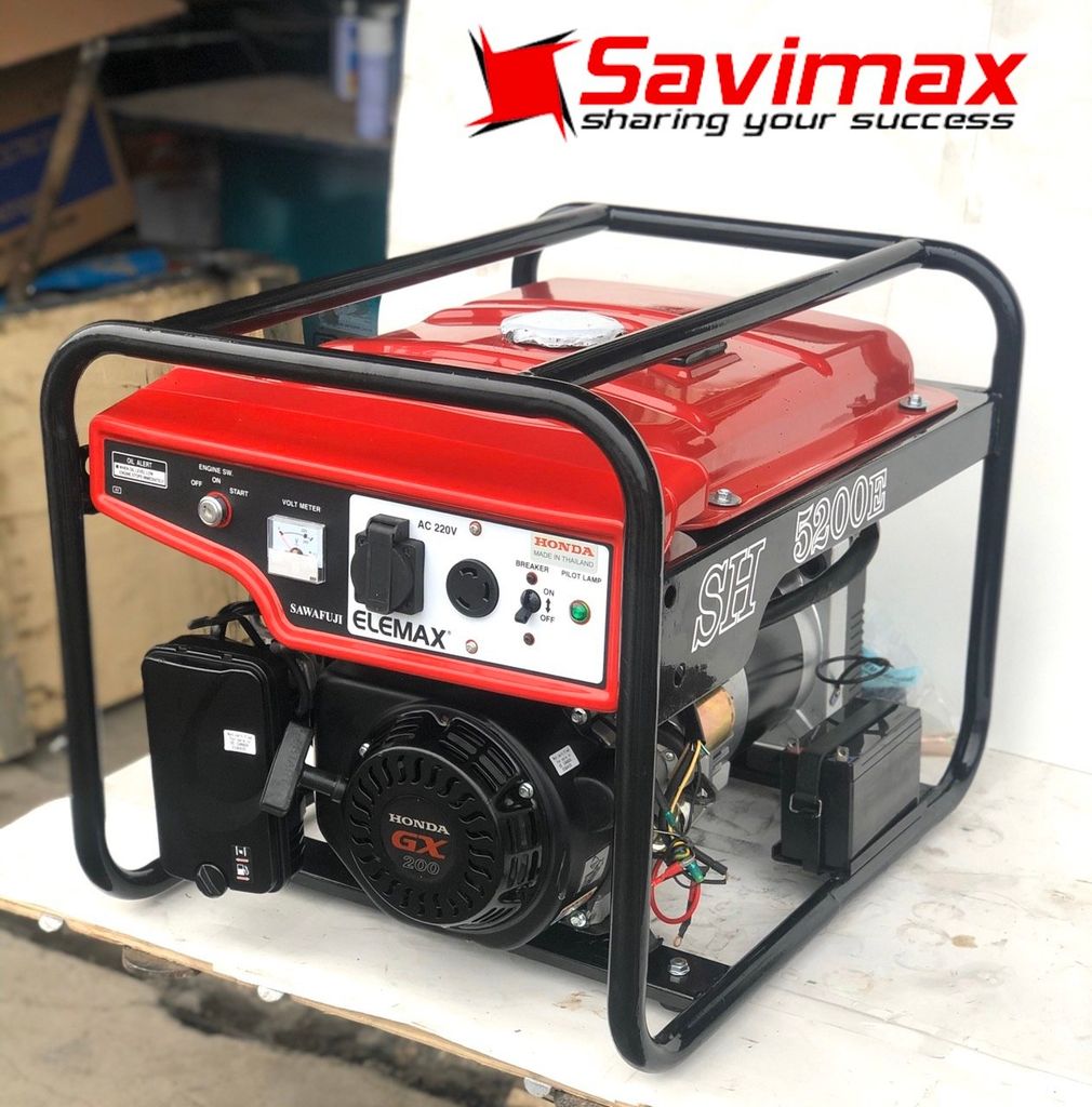 Máy phát điện Honda Elemax SH5200E chạy xăng, đề điện