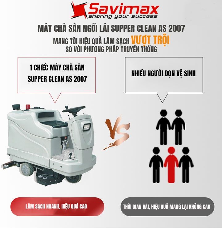 Máy chà sàn ngồi lái Supper Clean AS 2007