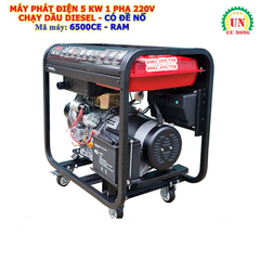Máy phát điện 5 Kw chạy dầu có đề nổ 6500CE RAM