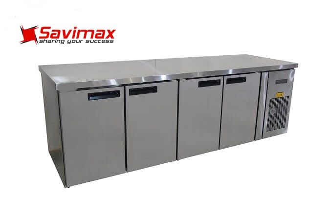 TỦ BÀN MÁT 4 CÁNH INOX BM 220x76-4I