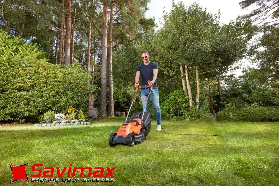 Máy cắt cỏ đẩy tay Black&Decker BEMW451BHGSL7 kèm tỉa lá