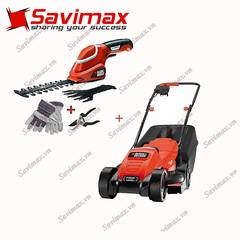 Máy cắt cỏ đẩy tay Black&Decker BEMW451BHGSL7 kèm tỉa lá
