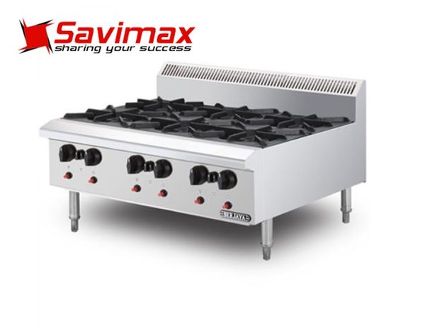 Bếp âu Berjaya 6 họng OB6-17 dùng gas