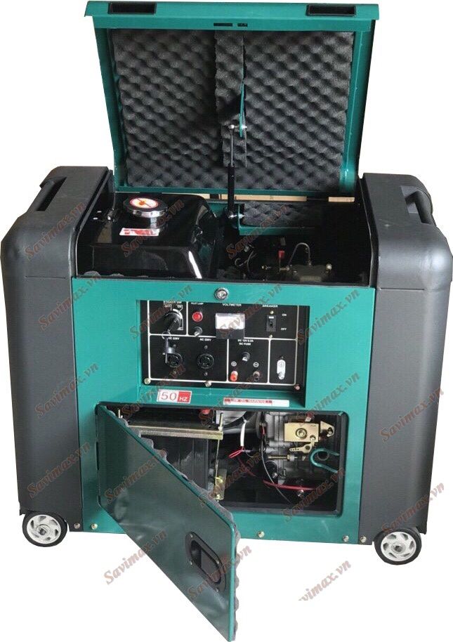 Máy phát điện cách âm BmB 8900E (7KW; dầu; chống ồn)