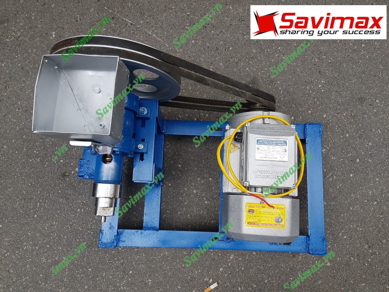 Máy nổ bỏng gạo 1 pha, đầu 7 bec ra 7 loại bỏng Savi NB7