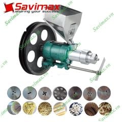 Máy nổ bỏng gạo 1 pha, đầu 7 bec ra 7 loại bỏng Savi NB7