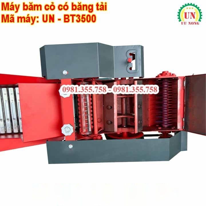 Máy băm rơm cỏ đa năng – Có băng tải sắt UN BT 3500