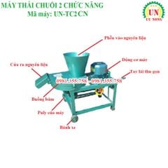 Máy thái chuối 2 chức năng Ưu Nông UN TC 2CN 2.2KW