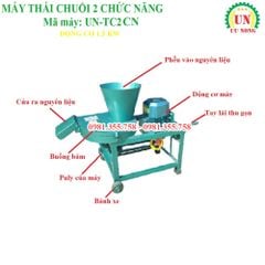 Máy thái chuối 2 chức năng Ưu Nông UN TC 2CN