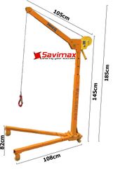 Cẩu tời mini quay tay 200kg