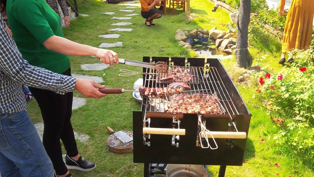 Bếp nướng than hoa ngoài trời CK350
